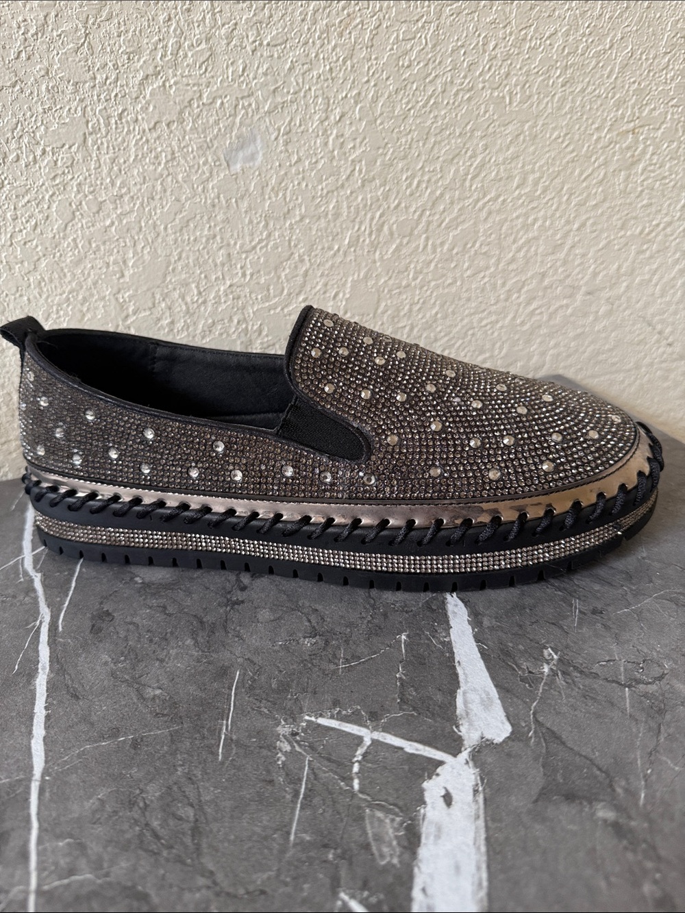 Azalea Wang’s Brittany-Black Slip On Sneaker